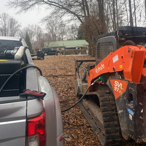 Refueling Skid Steer